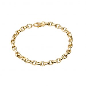 Pulsera de mujer lisa oro
