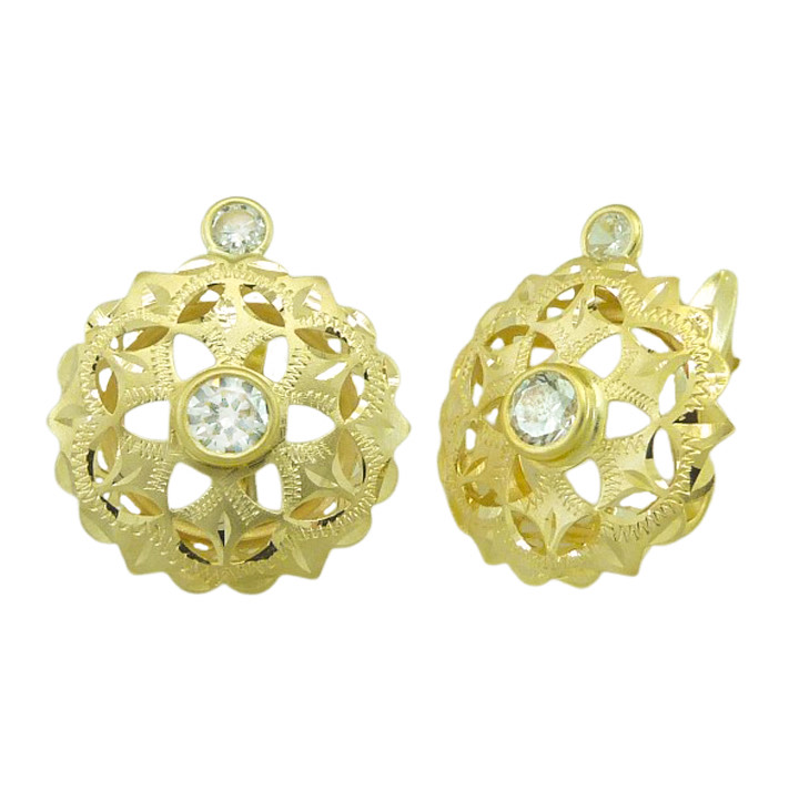 Pendientes de mujer cubana oro 1 Pendientes de mujer cubana oro